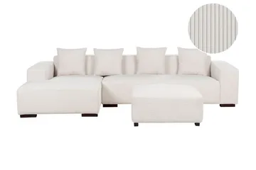 Westerfeld Hjørnesofa 4-seter - Hvit - Møbler - Sofaer - Hjørnesofa