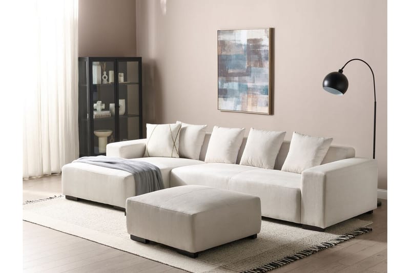 Westerfeld Hjørnesofa 4-seter - Hvit - Møbler - Sofaer - Hjørnesofa