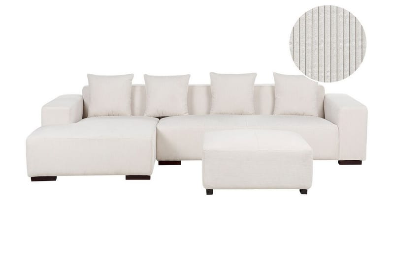 Westerfeld Hjørnesofa 4-seter - Hvit - Møbler - Sofaer - Hjørnesofa