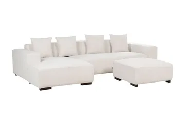 Westerfeld Hjørnesofa 4-seter - Hvit - Møbler - Sofaer - Hjørnesofa