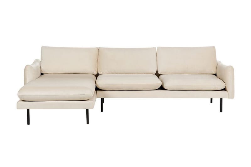 Woodal Hjørnesofa 4-seter, Beige/Svart