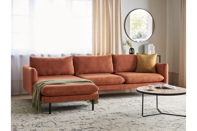 Woodal Hjørnesofa 4-seter - Brun/Svart - Møbler - Sofaer - Hjørnesofa