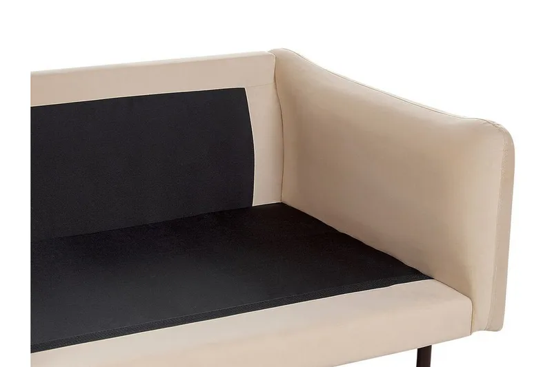 Woodal Sofa 3-seter - Beige/Svart - Møbler - Sofaer - Fløyel sofaer