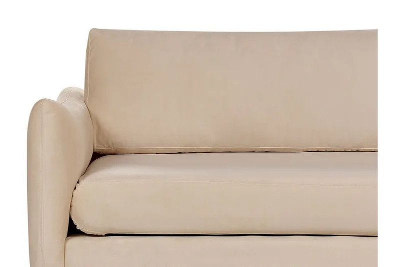 Woodal Sofa 3-seter - Beige/Svart - Møbler - Sofaer - Fløyel sofaer
