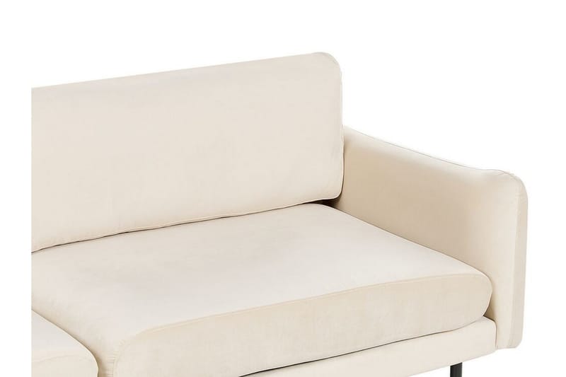 Woodal Sofa 3-seter - Beige/Svart - Møbler - Sofaer - Fløyel sofaer