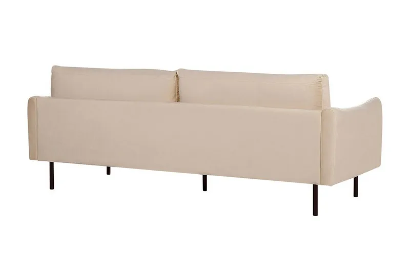 Woodal Sofa 3-seter - Beige/Svart - Møbler - Sofaer - Fløyel sofaer