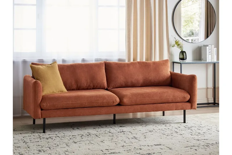 Woodal Sofa 3-seter - Brun/Svart - Møbler - Sofaer - Sofa 3 seter