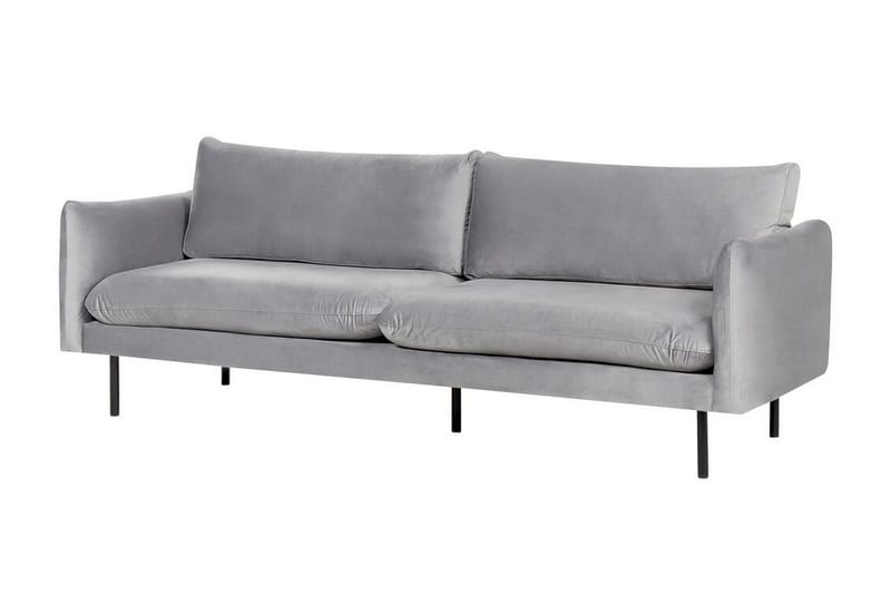 Woodal Sofa 3-seter - Grå/Svart - Møbler - Sofaer - Fløyel sofaer
