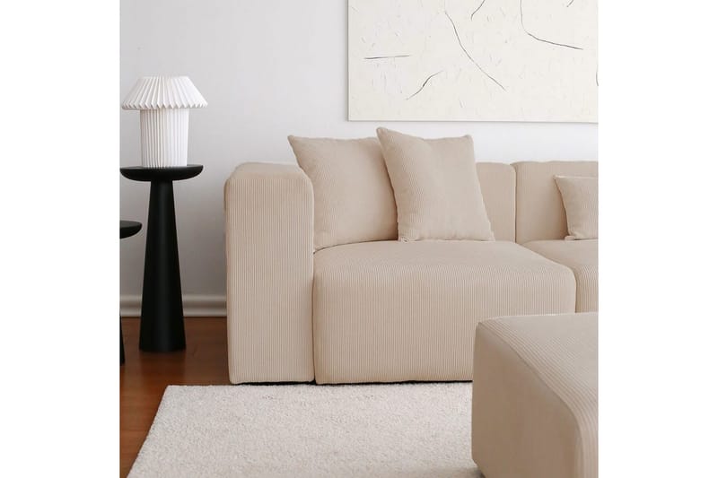 Yolo Sofa med Divan 6-sits - Beige - Møbler - Sofaer - Sofa med sjeselong