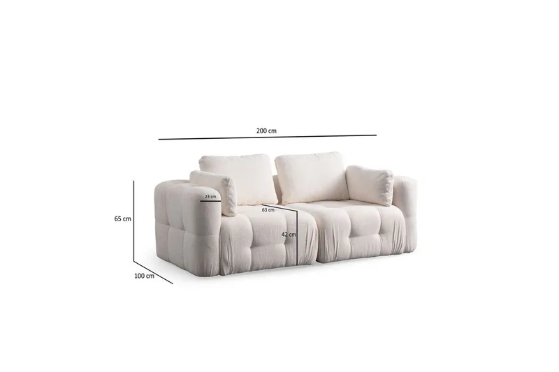 Yvara Sofa 2-sits - Beige - Møbler - Sofaer - 2 seter sofa