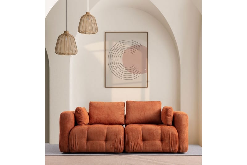 Yvara Sofa 2-sits - Oransje - Møbler - Sofaer - 2 seter sofa