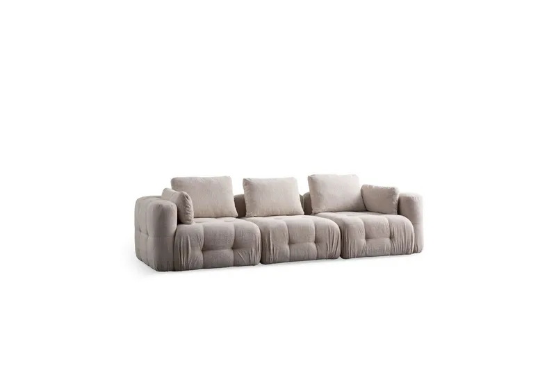 Yvara Sofa 3-sits - Beige - Møbler - Sofaer - Modulsofaer - Komplett modulsofa