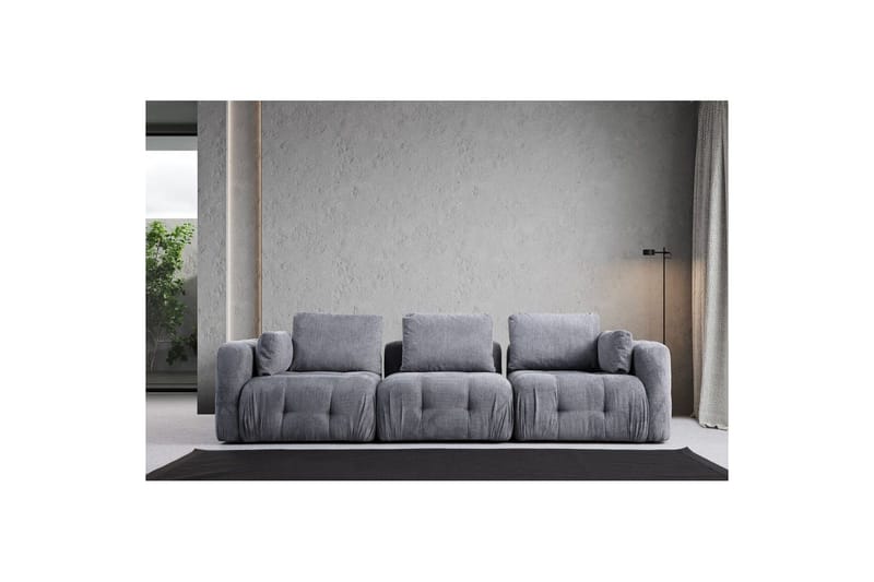 Yvara Sofa 3-sits - Grå - Møbler - Sofaer - Sofa 3 seter