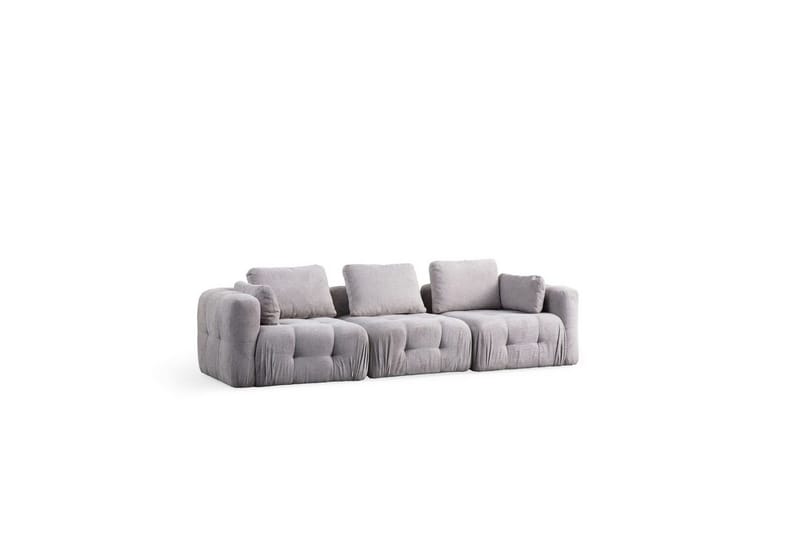 Yvara Sofa 3-sits - Grå - Møbler - Sofaer - Modulsofaer - Komplett modulsofa