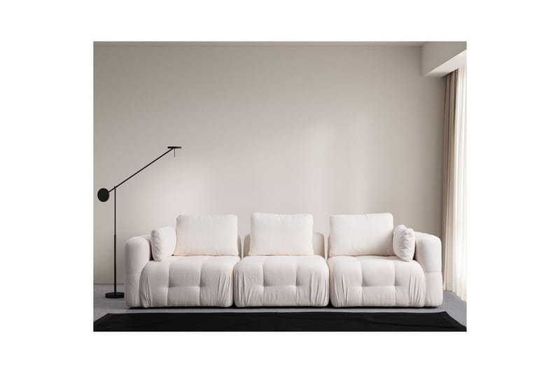 Yvara Sofa 3-sits - Hvit - Møbler - Sofaer - Sofa 3 seter