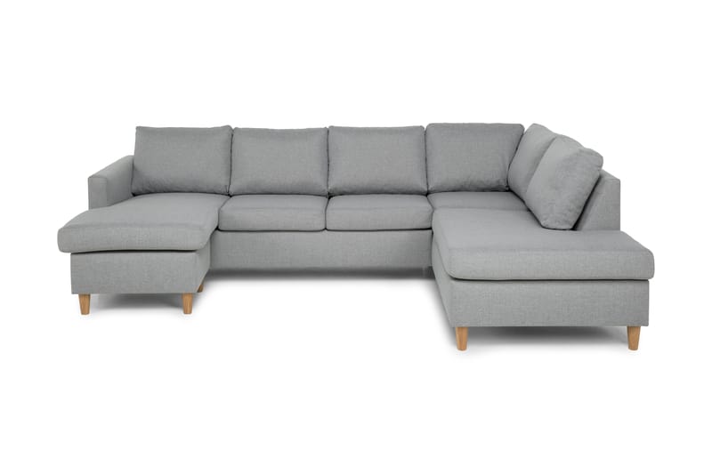 Zero U-sofa med Divan Venstre - Lysegrå - U-sofa