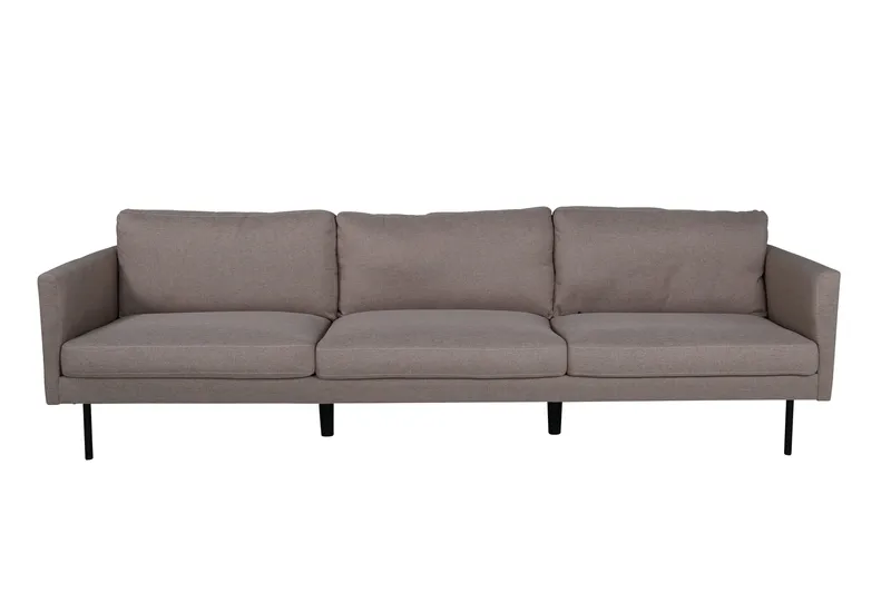 Zoom 3-seter Dyp Sofa 260 cm i Stoff, Brun
