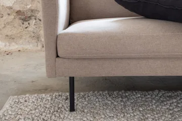 Zoom 3-seter Dyp Sofa 260 cm i Stoff - Brun - Møbler - Sofaer - Sofa 3 seter