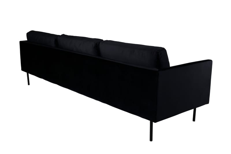 Zoom 3-seter Sofa Fløyel - Svart - Møbler - Sofaer - Fløyel sofaer