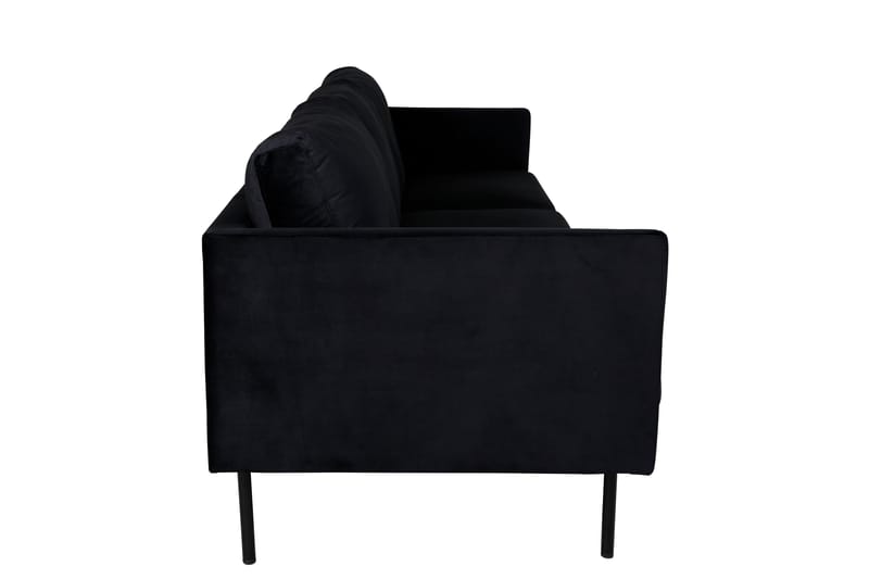 Zoom 3-seter Sofa Fløyel - Svart - Møbler - Sofaer - Fløyel sofaer