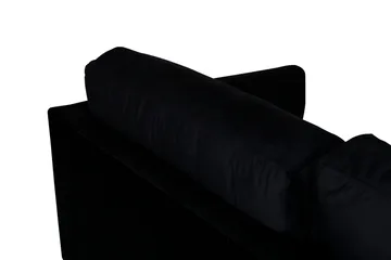 Zoom 3-seter Sofa Fløyel - Svart - Møbler - Sofaer - Fløyel sofaer