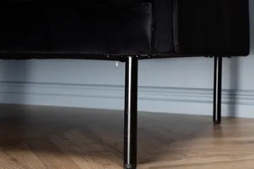 Zoom 3-seter Sofa Fløyel - Svart - Møbler - Sofaer - Fløyel sofaer