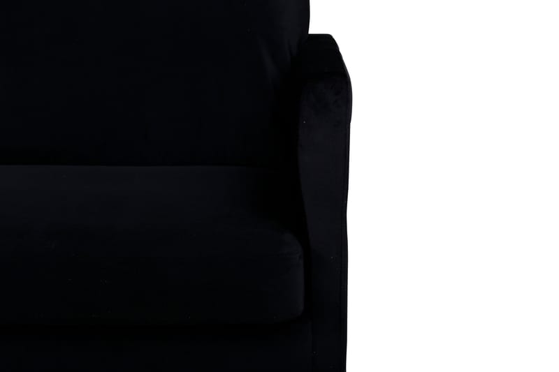 Zoom 3-seter Sofa i Fløyel - Svart - Møbler - Sofaer - Fløyel sofaer