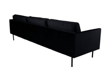 Zoom 3-seter Sofa i Fløyel - Svart - Møbler - Sofaer - Fløyel sofaer