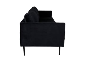 Zoom 3-seter Sofa i Fløyel - Svart - Møbler - Sofaer - Fløyel sofaer