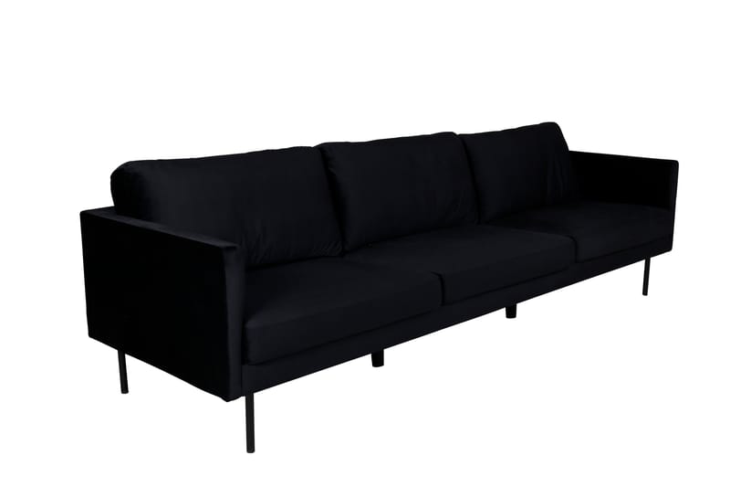 Zoom 3-seter Sofa i Fløyel - Svart - Møbler - Sofaer - Fløyel sofaer