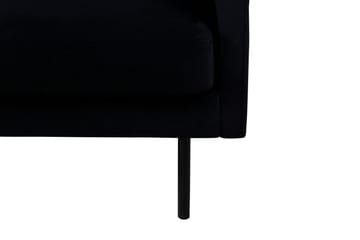 Zoom 3-seter Sofa i Fløyel - Svart - Møbler - Sofaer - Fløyel sofaer