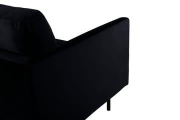 Zoom 3-seter Sofa i Fløyel - Svart - Møbler - Sofaer - Fløyel sofaer