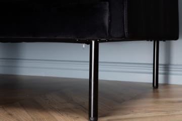 Zoom 3-seter Sofa i Fløyel - Svart - Møbler - Sofaer - Fløyel sofaer