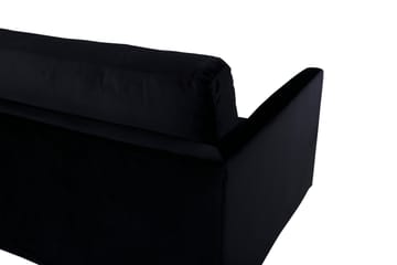 Zoom 3-seter Sofa i Fløyel - Svart - Møbler - Sofaer - Fløyel sofaer
