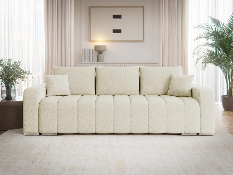 Zulueta 3-seters sovesofa - beige - Møbler - Sofaer - Sovesofaer
