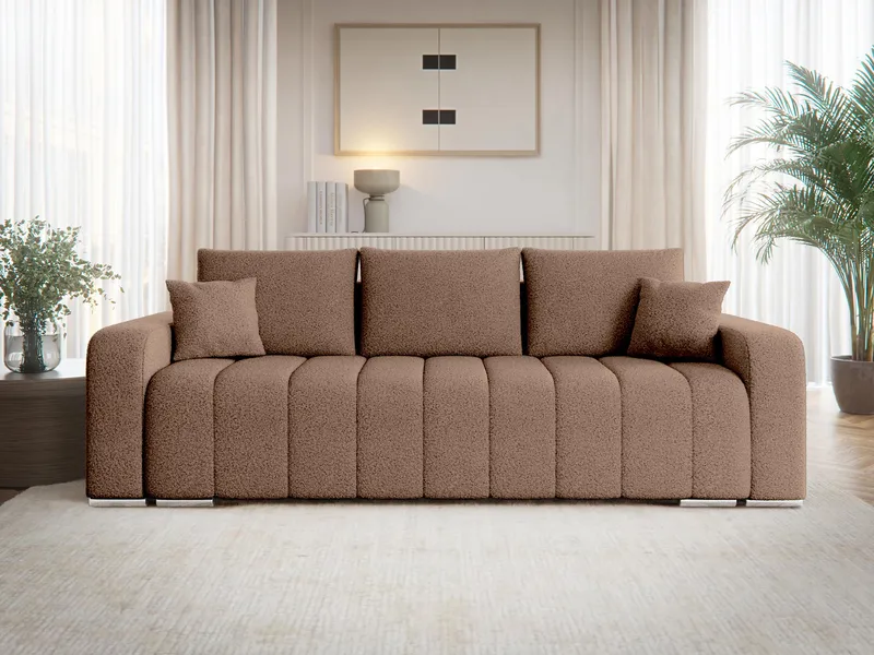 Zulueta 3-seters sovesofa - brun - Møbler - Sofaer - Sovesofaer
