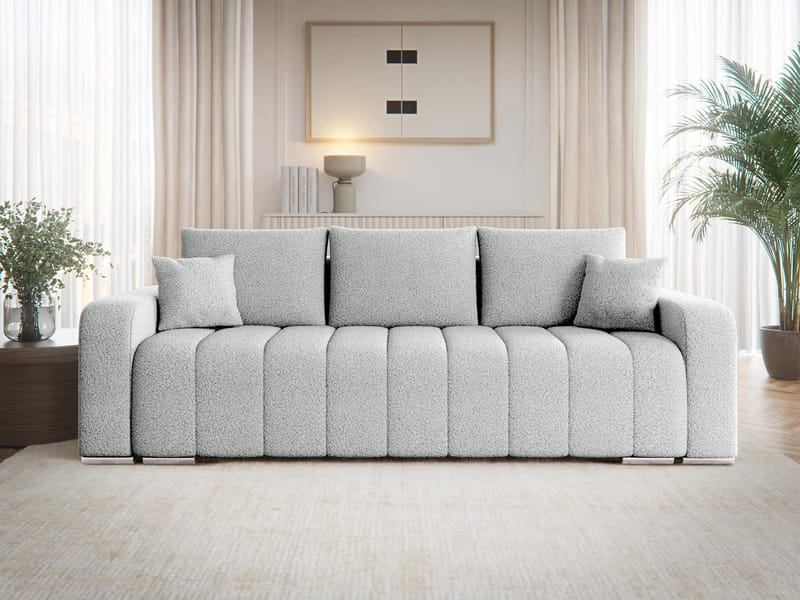 Zulueta 3-seters sovesofa - grå - Møbler - Sofaer - Sovesofaer