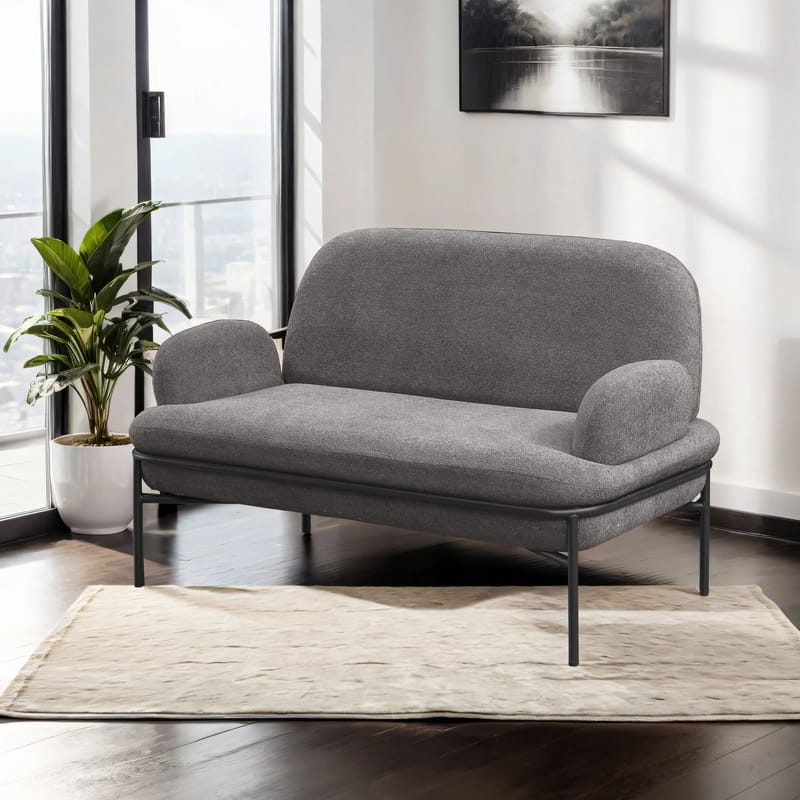 Zyricus 2-seters sofa Teddy - Grå - Møbler - Sofaer - 2 seter sofa