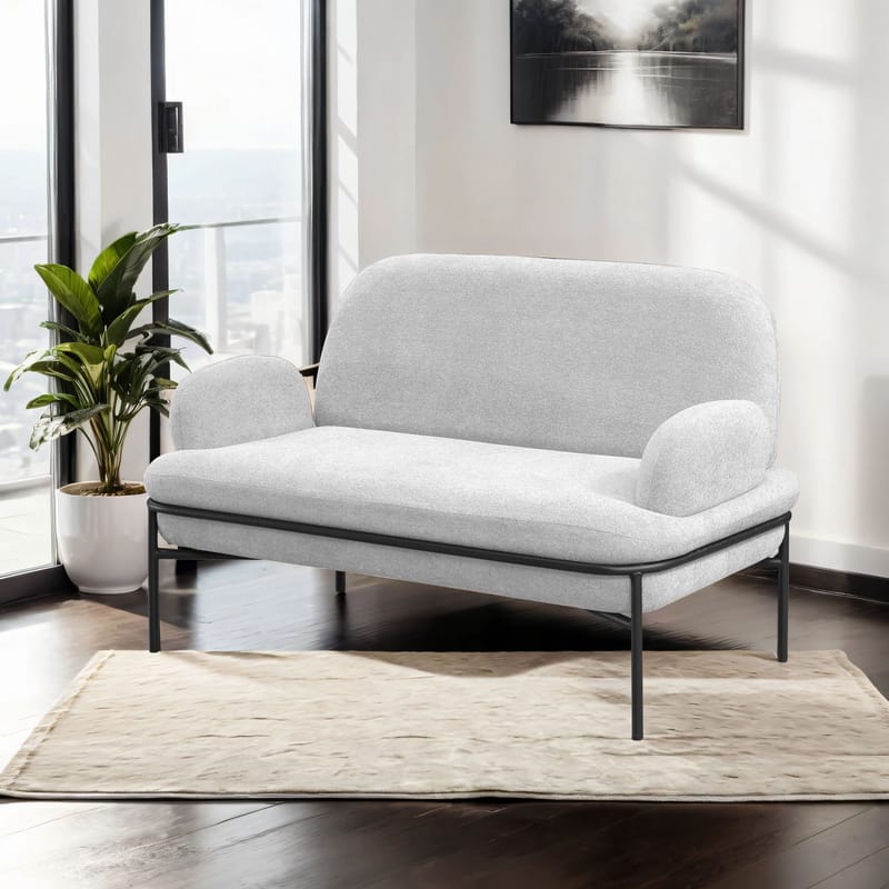 Zyricus 2-seters sofa Teddy - Hvit - Møbler - Sofaer - 2 seter sofa