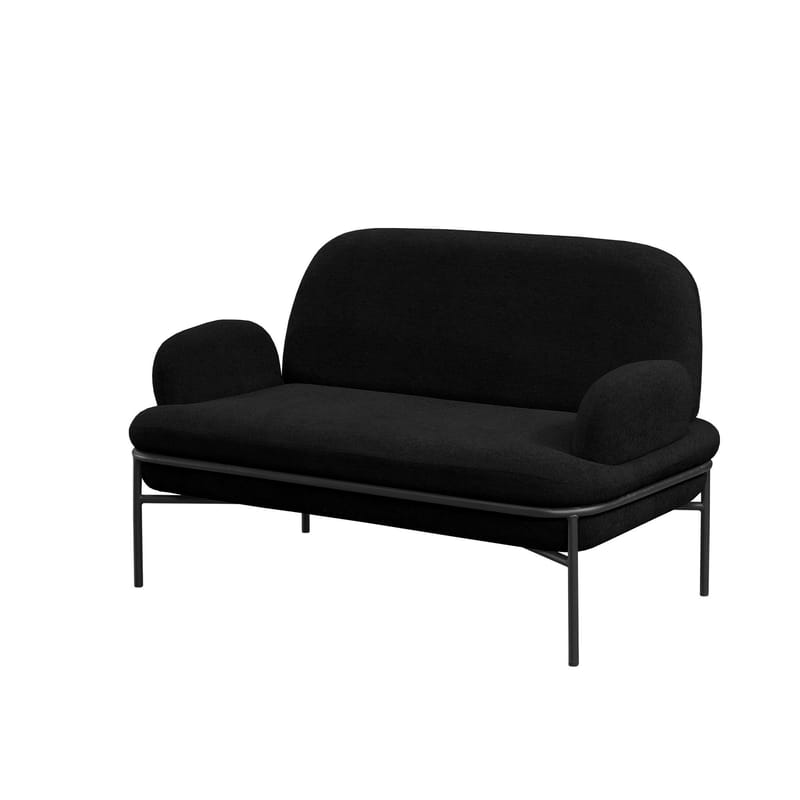 Zyricus 2-seters sofa Teddy - Svart - Møbler - Sofaer - 2 seter sofa