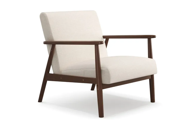 Ängsbro lenestol i stoff, Beige