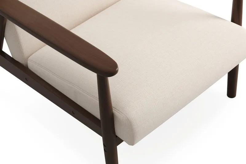 Ängsbro Lenestol Stoff - Beige - Møbler - Stoler & lenestoler - Lenestoler