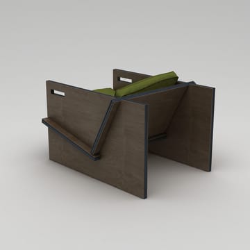 Ørelappstol Homitis Winner (74 x 57 x 92 cm) Grønn - Svart og grønn - Møbler - Stoler & lenestoler - Lenestoler
