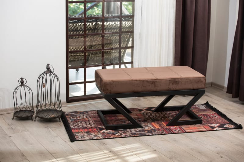 Aniara Puff 90 cm - Brun - Møbler - Stoler & lenestoler - Krakk
