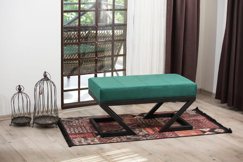 Aniara Puff 90 cm - Grønn - Møbler - Stoler & lenestoler - Krakk