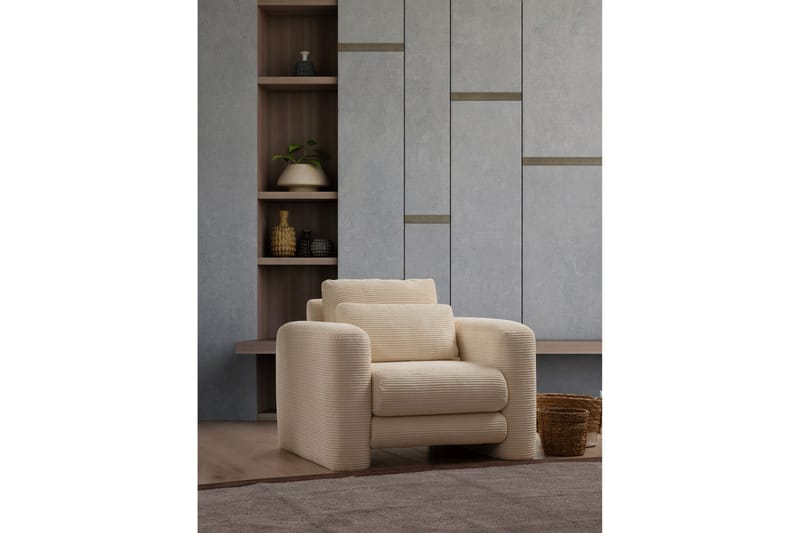 Makhan Lenestol - Beige - Møbler - Stoler & lenestoler - Lenestoler