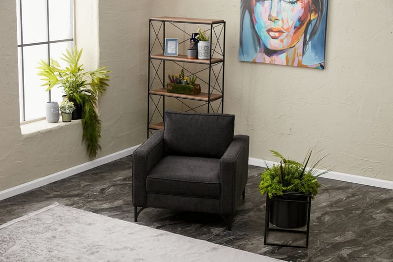 Retzow Lenestol - Antrasitt - Møbler - Stoler & lenestoler - Lenestoler