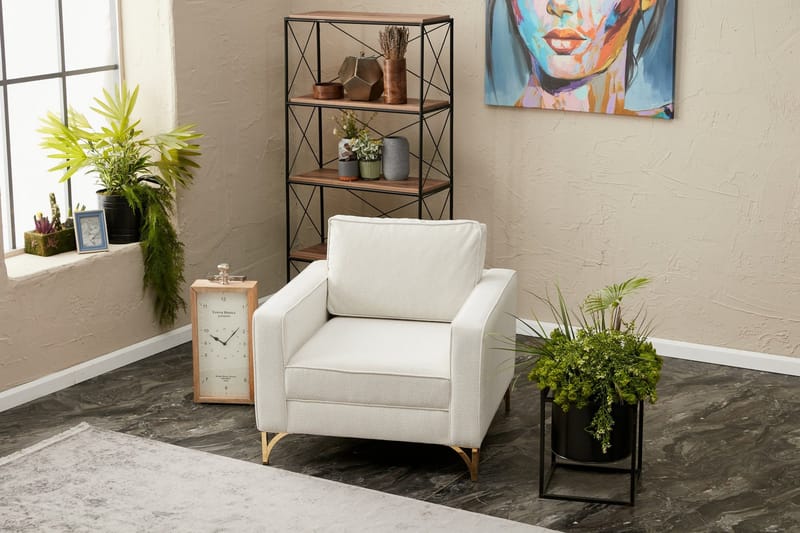 Retzow Lenestol - Beige - Møbler - Stoler & lenestoler - Lenestoler