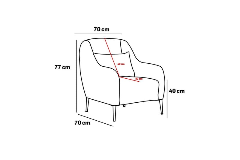 Devika Lenestol - Beige - Møbler - Stoler & lenestoler - Lenestoler