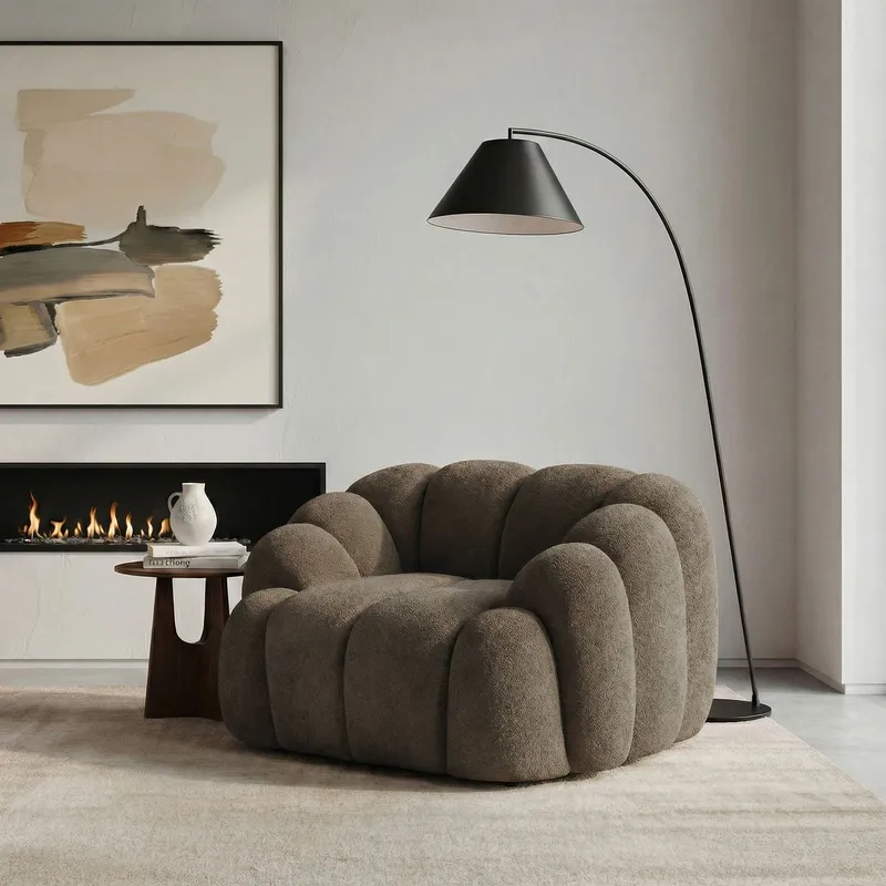 1-Seat Sofa Atelier Del Sofa Brun - Møbler - Stoler & lenestoler - Lenestoler